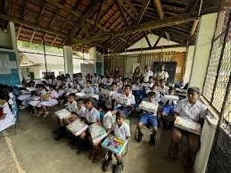Students in a rural Kandy classroom